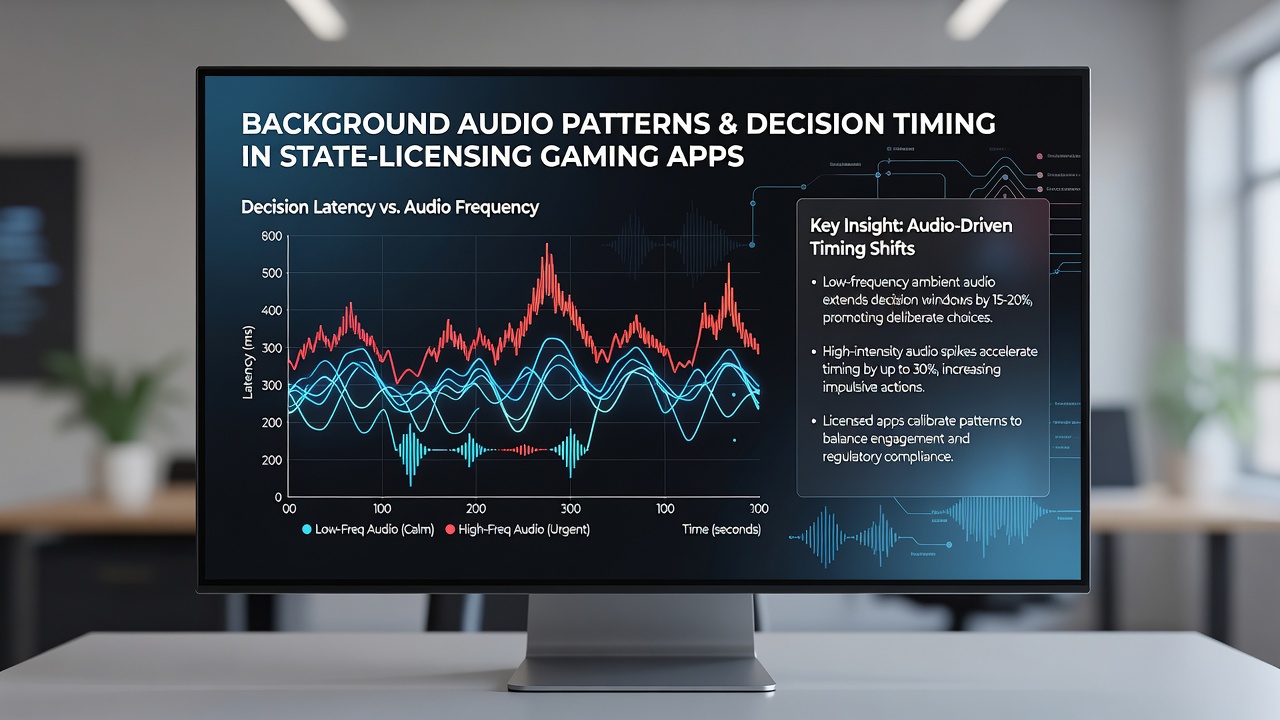Side-by-side comparison of audio spectrum graphs from two different licensed slot titles showing rhythmic variations