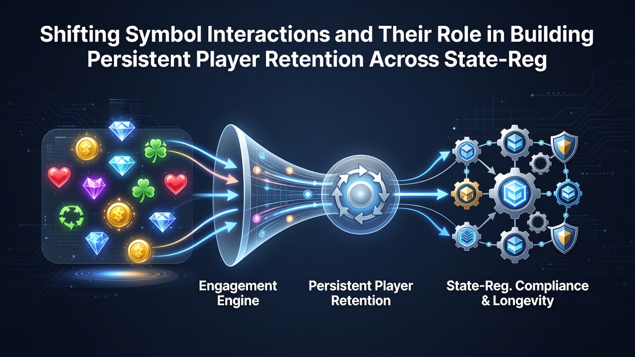Infographic showing retention metrics tied to shifting symbol mechanics on state-regulated mobile casino apps