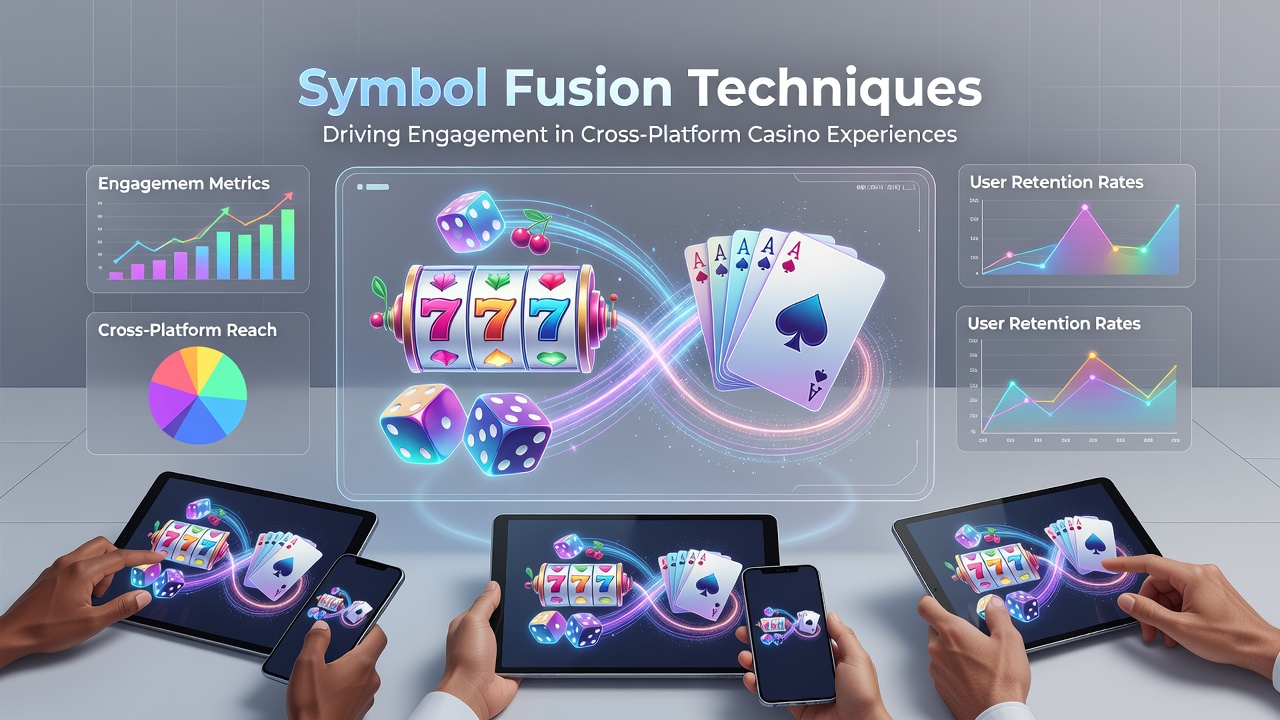 Detailed view of fused symbol clusters in action within a licensed cross-platform casino application interface